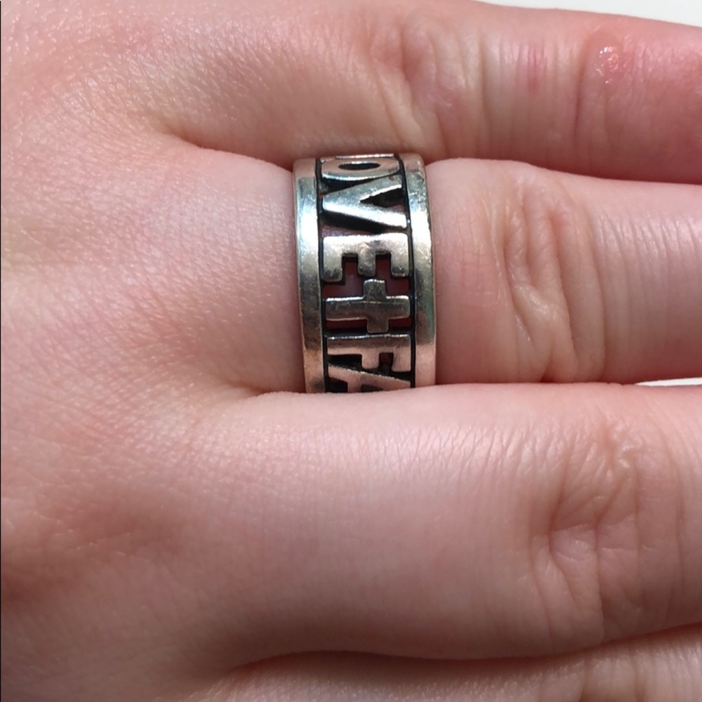 James Avery faith hope love ring